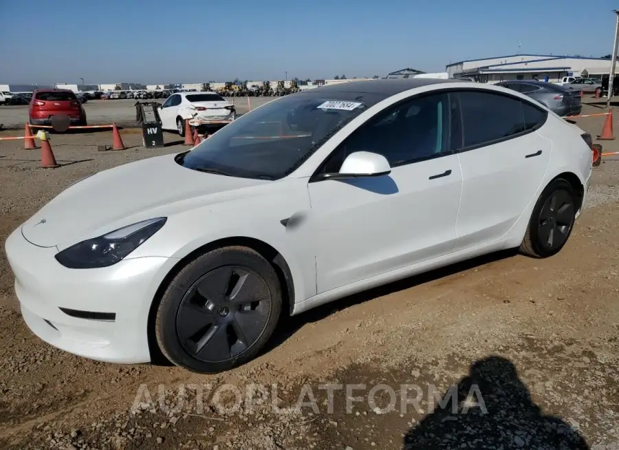 TESLA MODEL 3 2023 vin 5YJ3E1EA4PF420524 from auto auction Copart