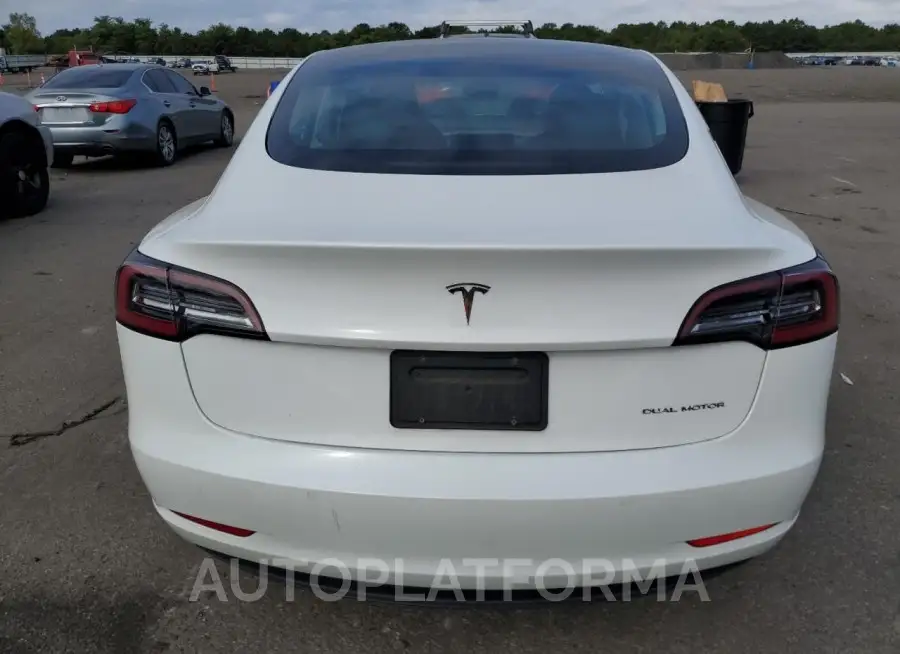 TESLA MODEL 3 2022 vin 5YJ3E1EB3NF164477 from auto auction Copart