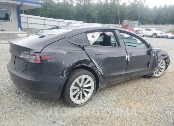 TESLA MODEL 3 2022 vin 5YJ3E1EB8NF121592 from auto auction Copart