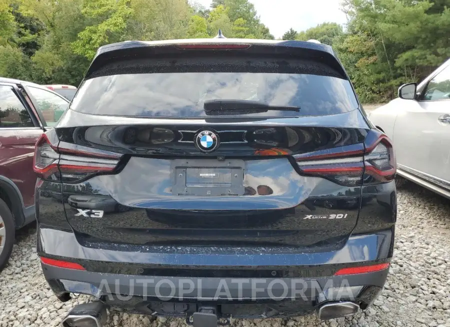 BMW X3 XDRIVE3 2022 vin 5UX53DP0XN9J50922 from auto auction Copart