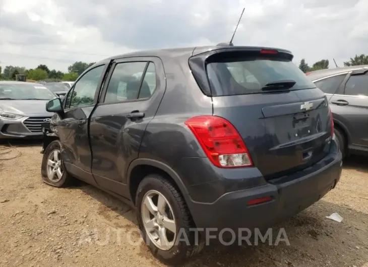 CHEVROLET TRAX LS 2016 vin 3GNCJNSBXGL276700 from auto auction Copart