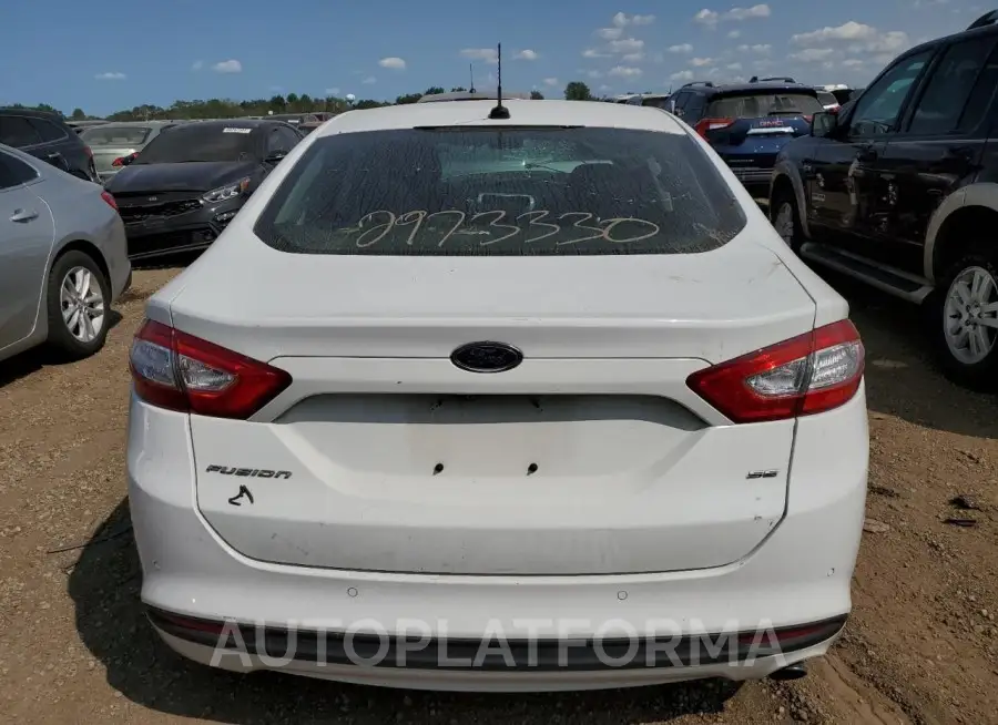 FORD FUSION SE 2016 vin 1FA6P0H79G5130336 from auto auction Copart