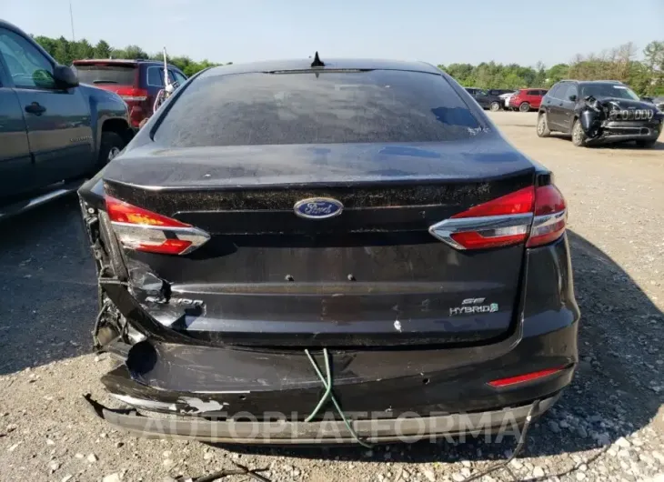 FORD FUSION SE 2019 vin 3FA6P0LU2KR125921 from auto auction Copart