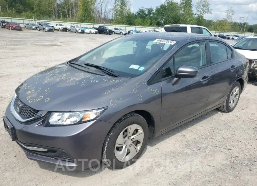 HONDA CIVIC LX 2015 vin 2HGFB2F50FH500006 from auto auction Copart