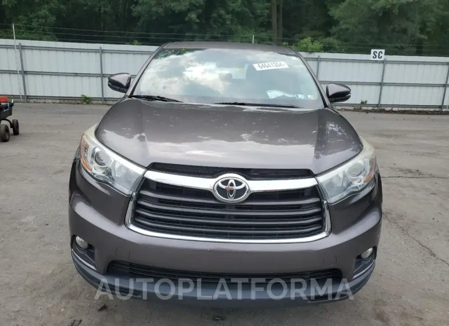 TOYOTA HIGHLANDER 2016 vin 5TDBKRFH4GS332602 from auto auction Copart