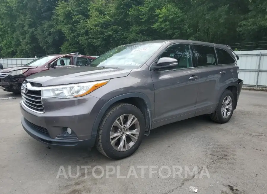 TOYOTA HIGHLANDER 2016 vin 5TDBKRFH4GS332602 from auto auction Copart