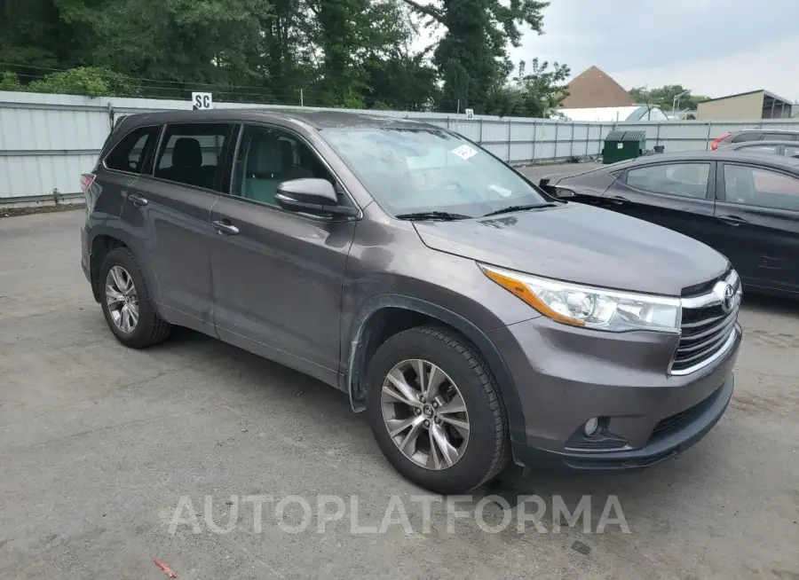 TOYOTA HIGHLANDER 2016 vin 5TDBKRFH4GS332602 from auto auction Copart