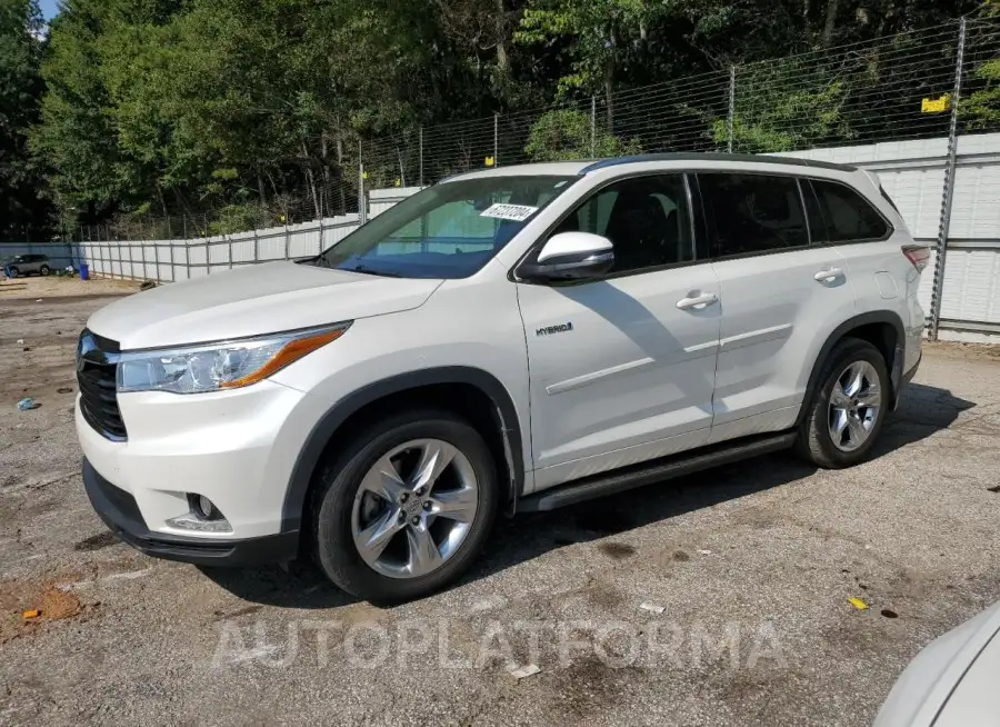 TOYOTA HIGHLANDER 2015 vin 5TDDCRFH0FS009636 from auto auction Copart