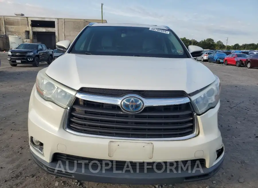 TOYOTA HIGHLANDER 2015 vin 5TDDCRFH5FS012435 from auto auction Copart