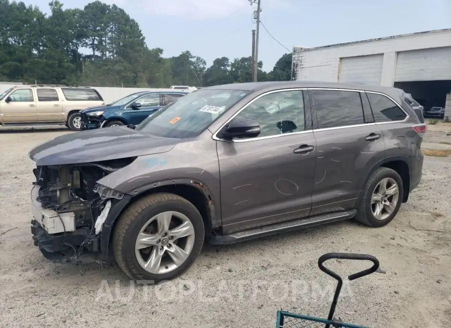 TOYOTA HIGHLANDER 2016 vin 5TDDKRFH0GS279681 from auto auction Copart