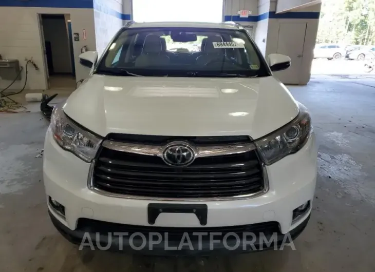 TOYOTA HIGHLANDER 2016 vin 5TDDKRFH1GS323557 from auto auction Copart