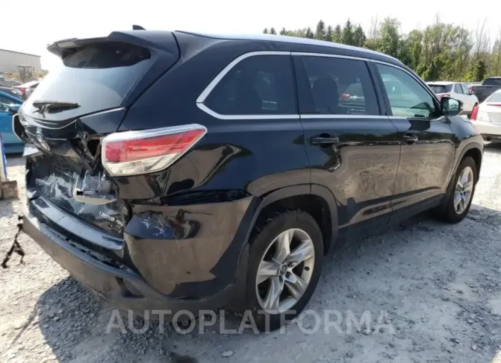 TOYOTA HIGHLANDER 2016 vin 5TDDKRFH6GS337664 from auto auction Copart