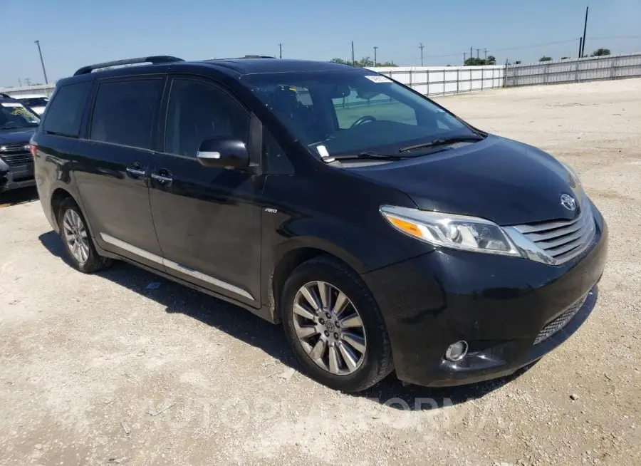 TOYOTA SIENNA XLE 2017 vin 5TDDZ3DC1HS175900 from auto auction Copart