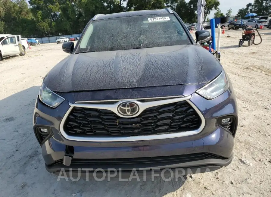 TOYOTA HIGHLANDER 2022 vin 5TDGZRAHXNS098875 from auto auction Copart