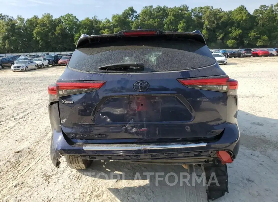 TOYOTA HIGHLANDER 2022 vin 5TDGZRAHXNS098875 from auto auction Copart