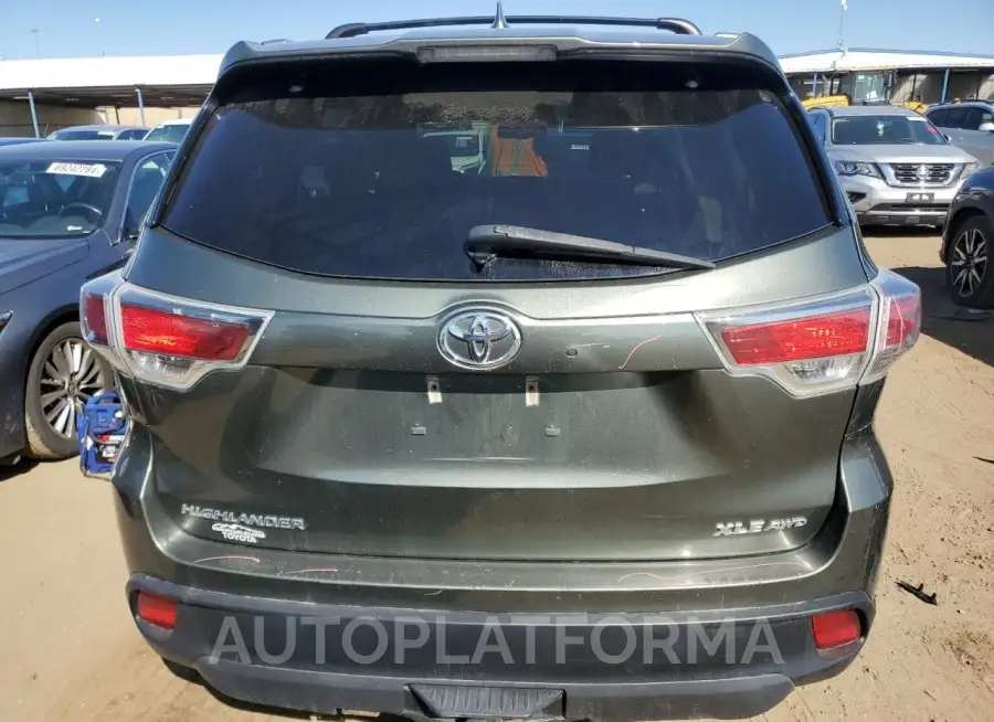 TOYOTA HIGHLANDER 2016 vin 5TDJKRFH3GS316449 from auto auction Copart