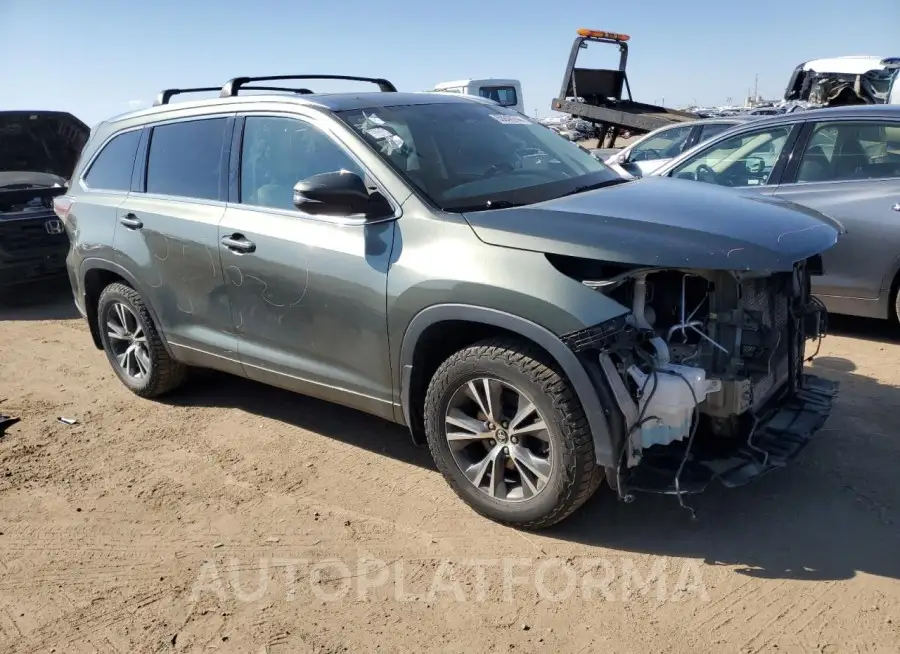 TOYOTA HIGHLANDER 2016 vin 5TDJKRFH3GS316449 from auto auction Copart