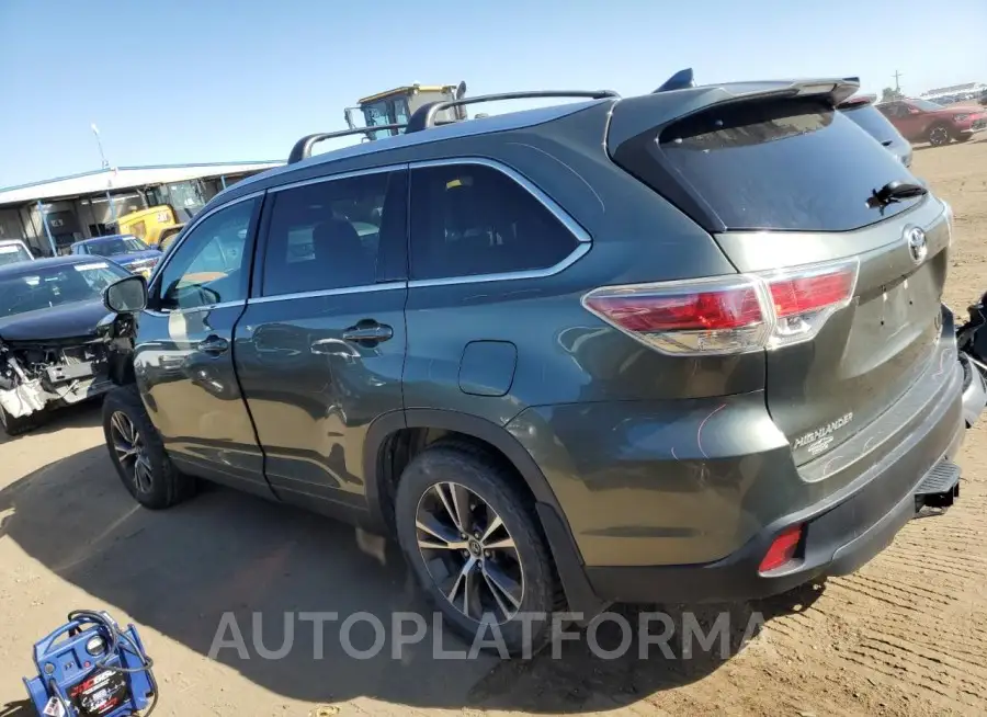 TOYOTA HIGHLANDER 2016 vin 5TDJKRFH3GS316449 from auto auction Copart