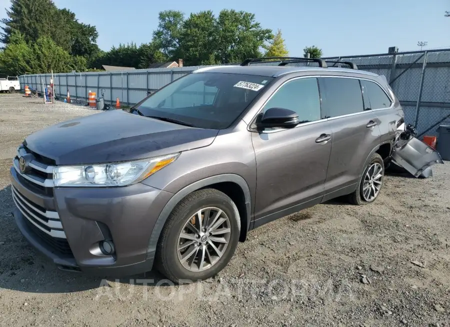 TOYOTA HIGHLANDER 2019 vin 5TDJZRFH0KS718532 from auto auction Copart