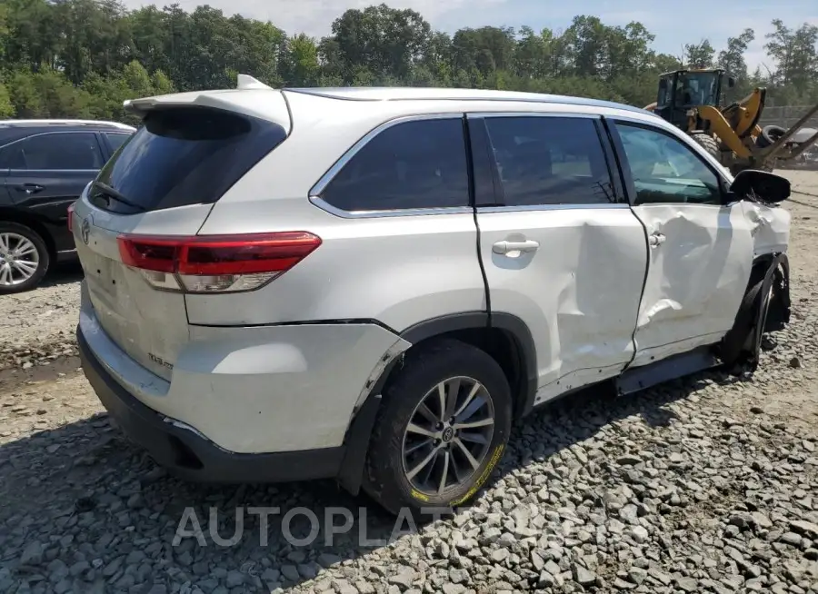 TOYOTA HIGHLANDER 2019 vin 5TDJZRFH3KS724616 from auto auction Copart