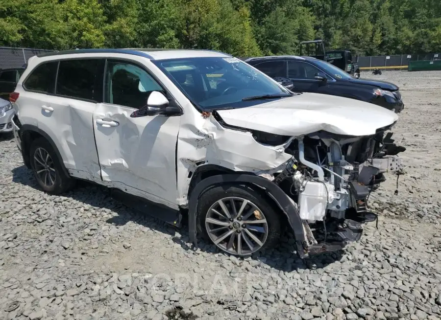 TOYOTA HIGHLANDER 2019 vin 5TDJZRFH3KS724616 from auto auction Copart