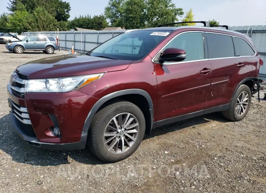 TOYOTA HIGHLANDER 2019 vin 5TDJZRFH6KS941707 from auto auction Copart