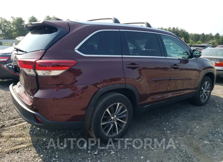 TOYOTA HIGHLANDER 2019 vin 5TDJZRFH6KS941707 from auto auction Copart