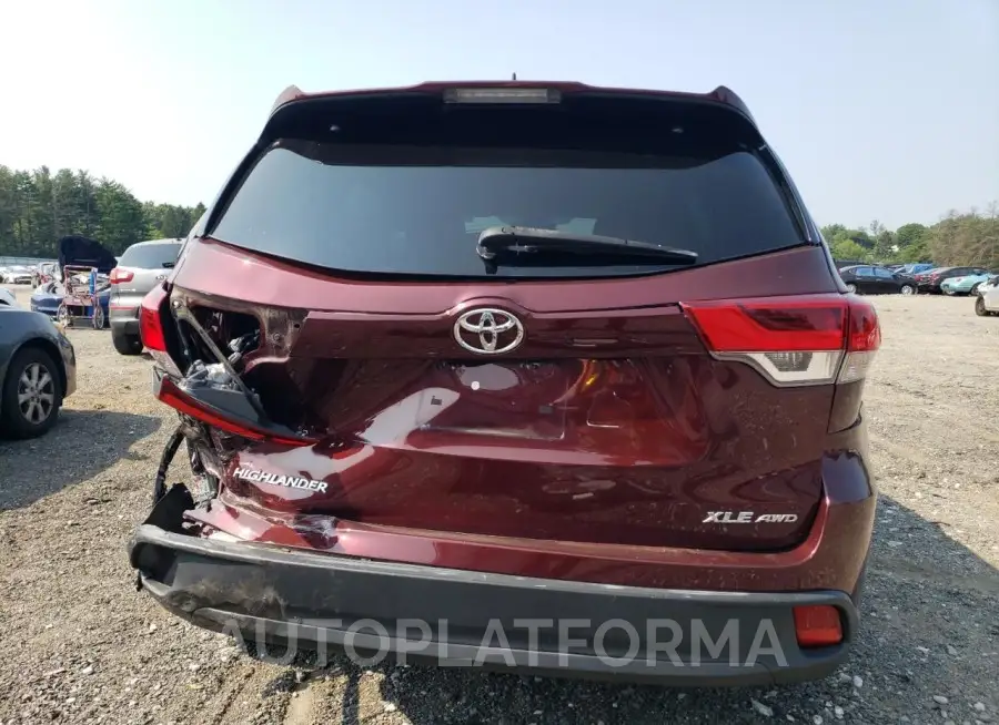 TOYOTA HIGHLANDER 2019 vin 5TDJZRFH6KS941707 from auto auction Copart