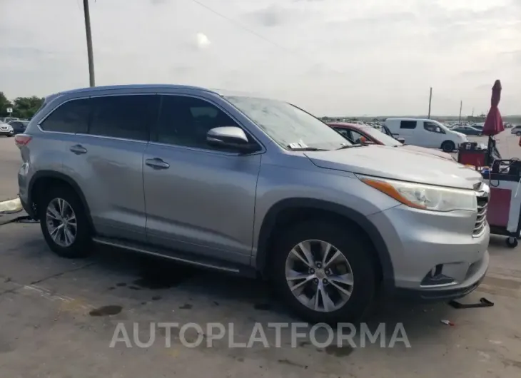 TOYOTA HIGHLANDER 2015 vin 5TDKKRFH3FS110504 from auto auction Copart