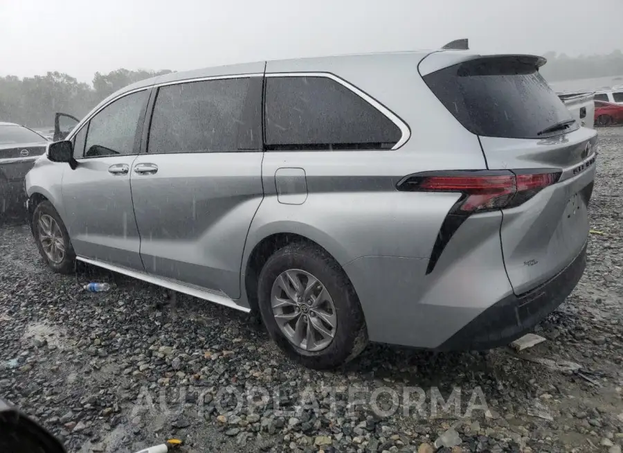 TOYOTA SIENNA LE 2022 vin 5TDKRKEC9NS091044 from auto auction Copart