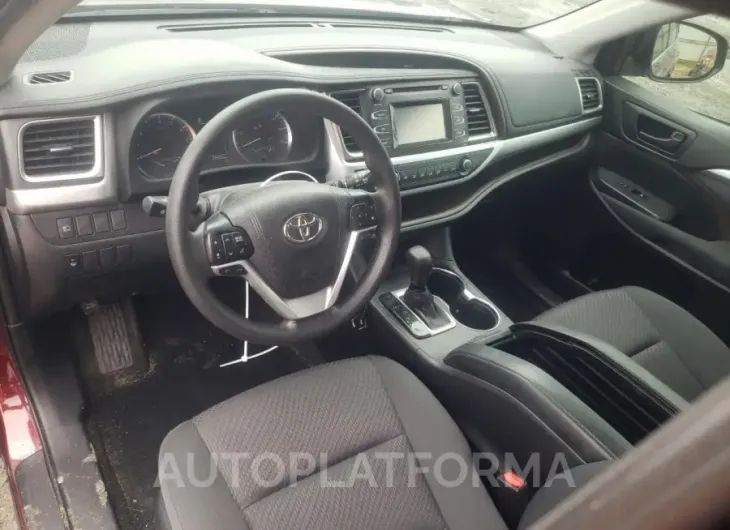 TOYOTA HIGHLANDER 2019 vin 5TDZARFH5KS042489 from auto auction Copart