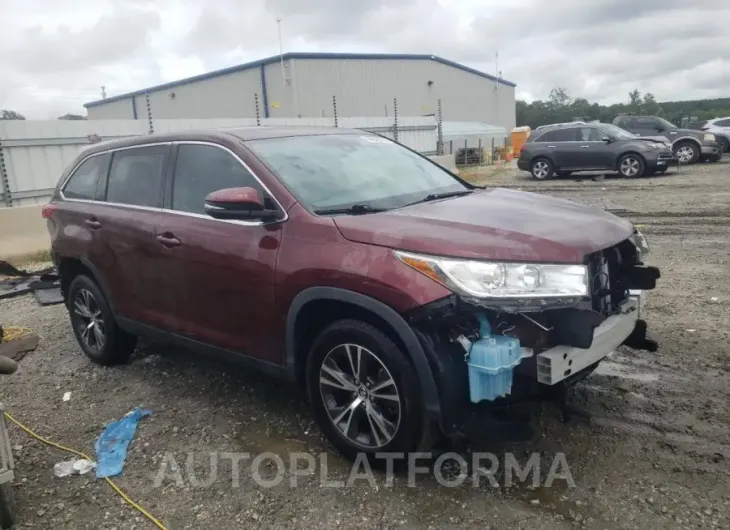 TOYOTA HIGHLANDER 2019 vin 5TDZARFH5KS042489 from auto auction Copart