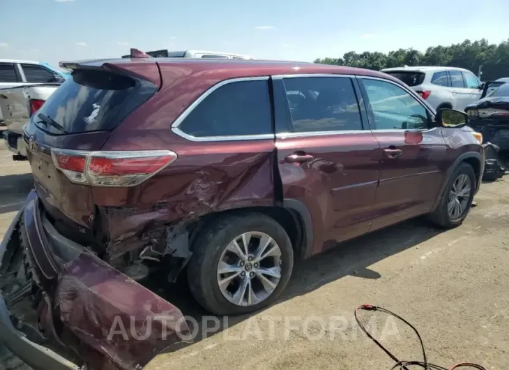 TOYOTA HIGHLANDER 2016 vin 5TDZKRFH3GS166197 from auto auction Copart