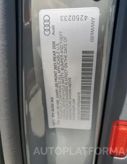 AUDI S4 PREMIUM 2023 vin WAUB4AF44PA044419 from auto auction Copart