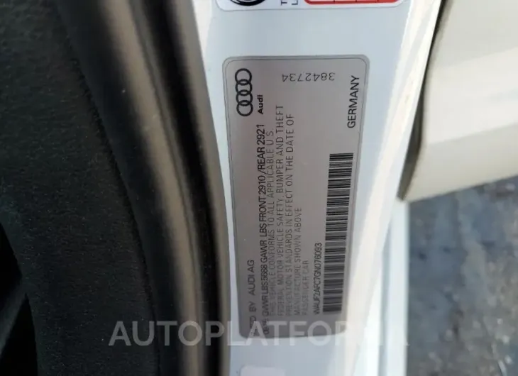 AUDI S6 PREMIUM 2016 vin WAUF2AFC7GN076093 from auto auction Copart