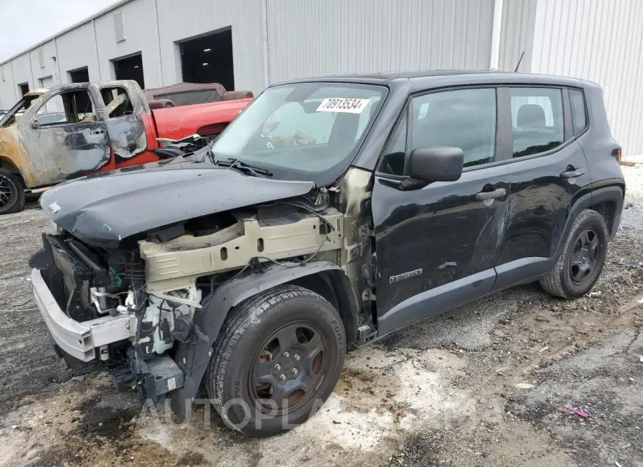 JEEP RENEGADE S 2017 vin ZACCJAAB5HPF80447 from auto auction Copart