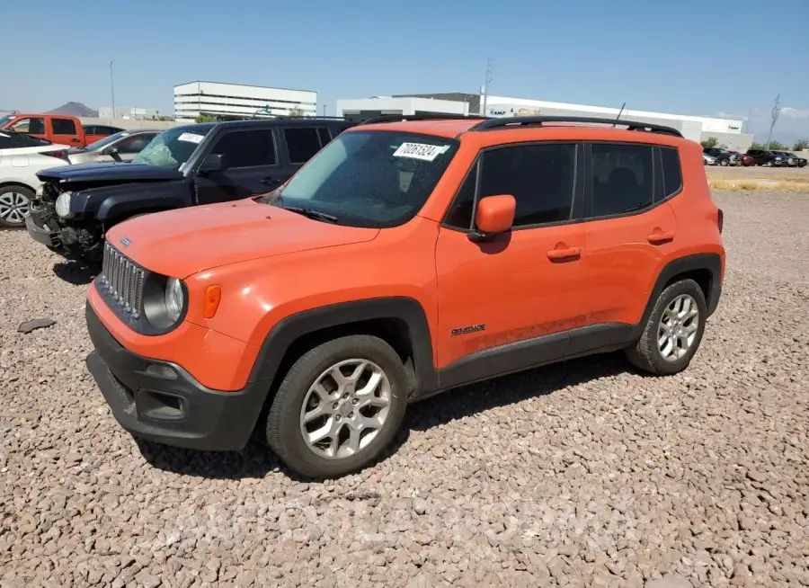 JEEP RENEGADE L 2016 vin ZACCJABT2GPE18555 from auto auction Copart