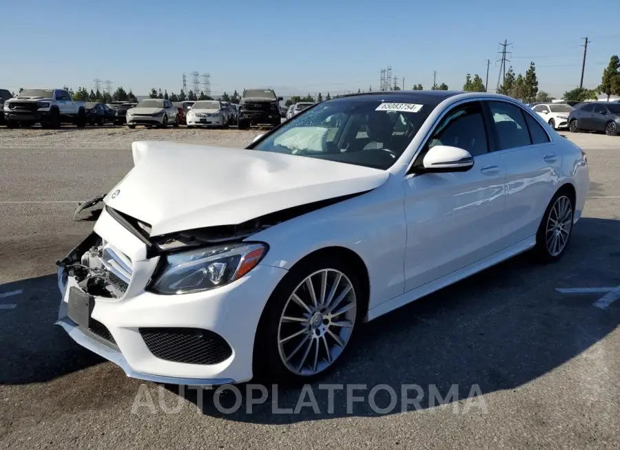 MERCEDES-BENZ C 300 4MAT 2016 vin 55SWF4KB5GU103634 from auto auction Copart