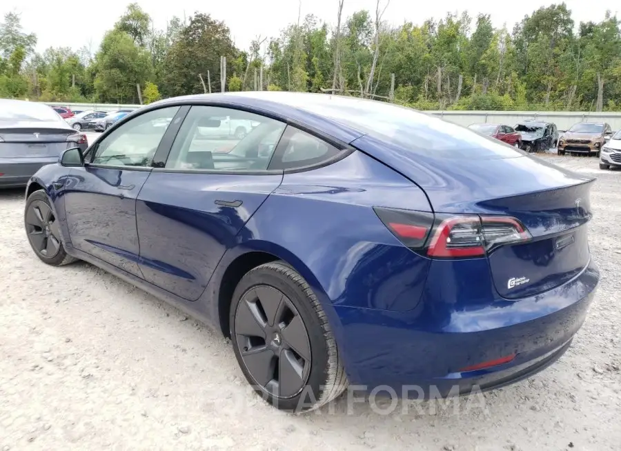 TESLA MODEL 3 2022 vin 5YJ3E1EA3NF370387 from auto auction Copart