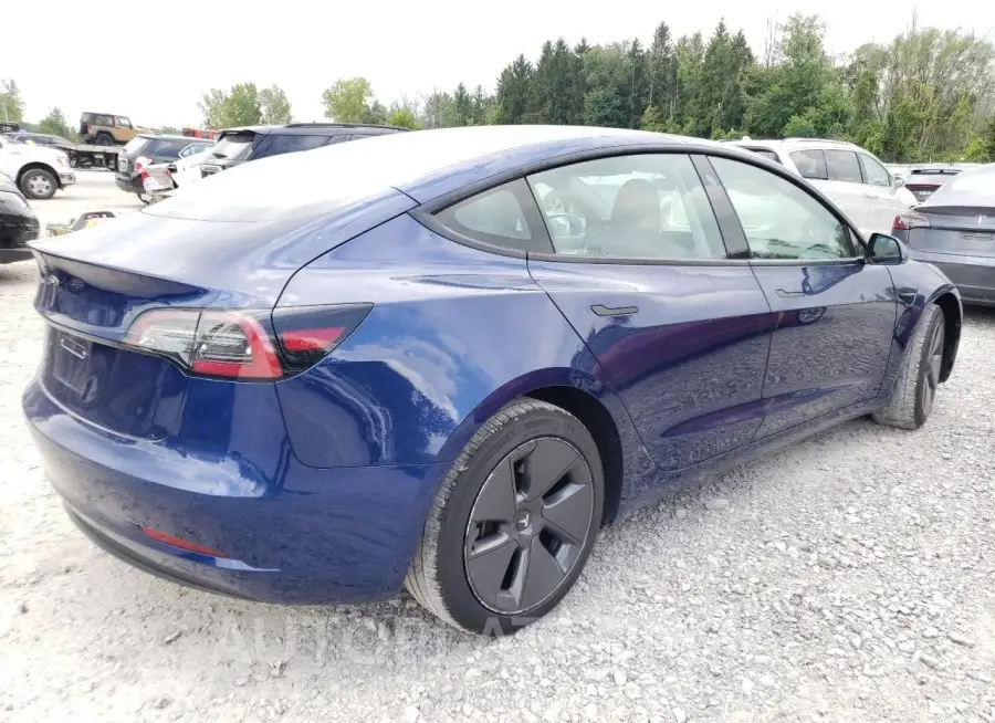 TESLA MODEL 3 2022 vin 5YJ3E1EA3NF370387 from auto auction Copart