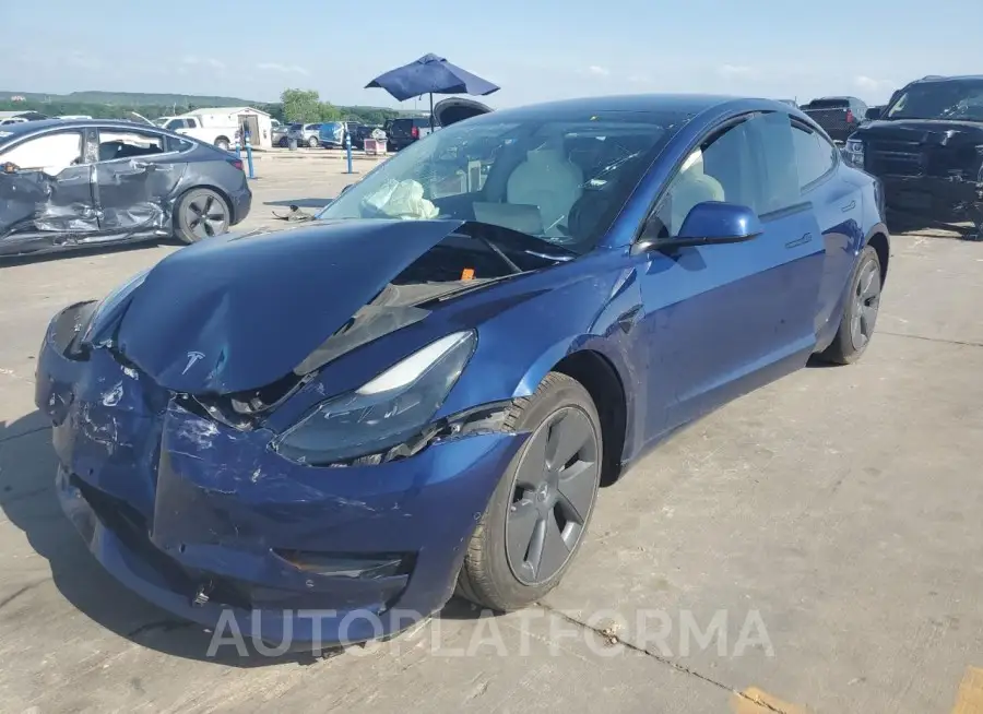 TESLA MODEL 3 2022 vin 5YJ3E1EB8NF250738 from auto auction Copart