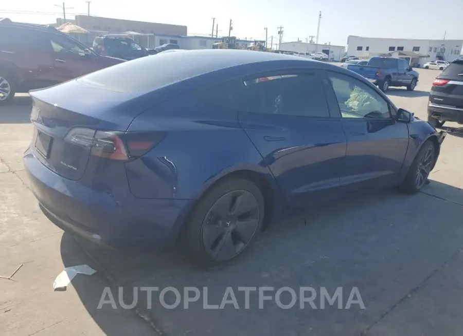 TESLA MODEL 3 2022 vin 5YJ3E1EB8NF250738 from auto auction Copart