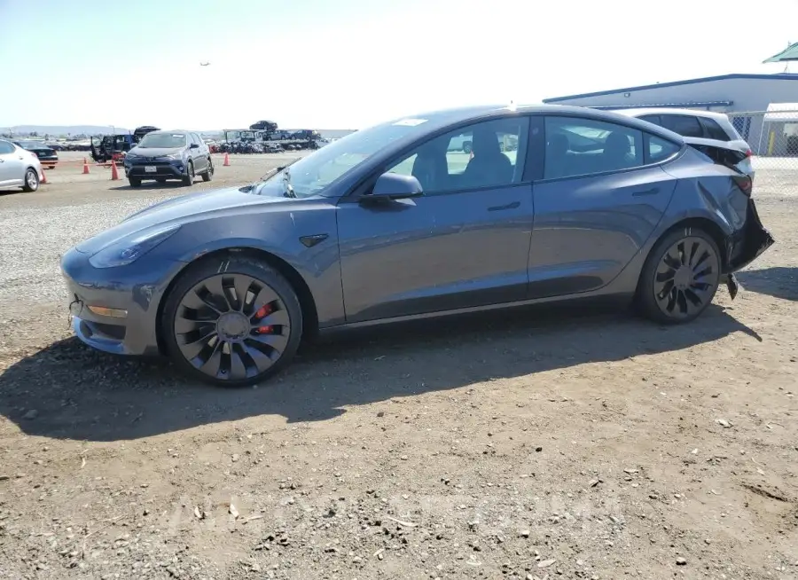 TESLA MODEL 3 2023 vin 5YJ3E1EC6PF715187 from auto auction Copart