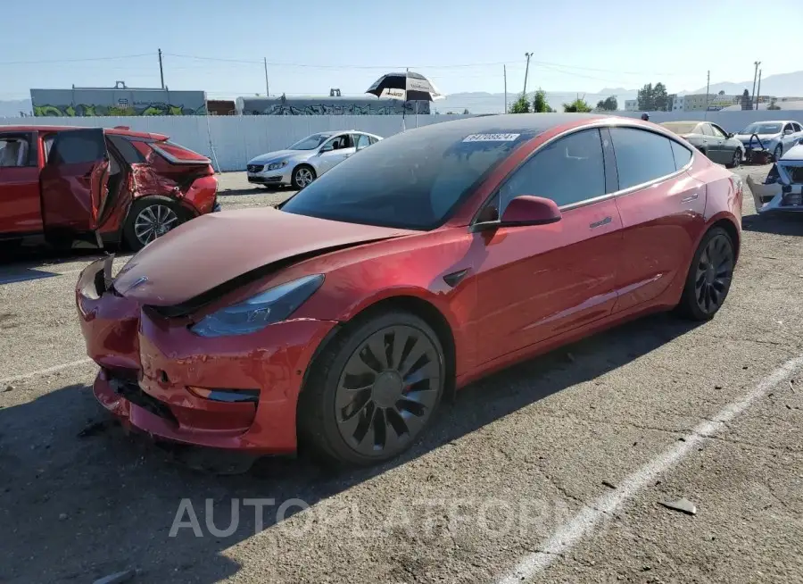 TESLA MODEL 3 2021 vin 5YJ3E1EC8MF926306 from auto auction Copart