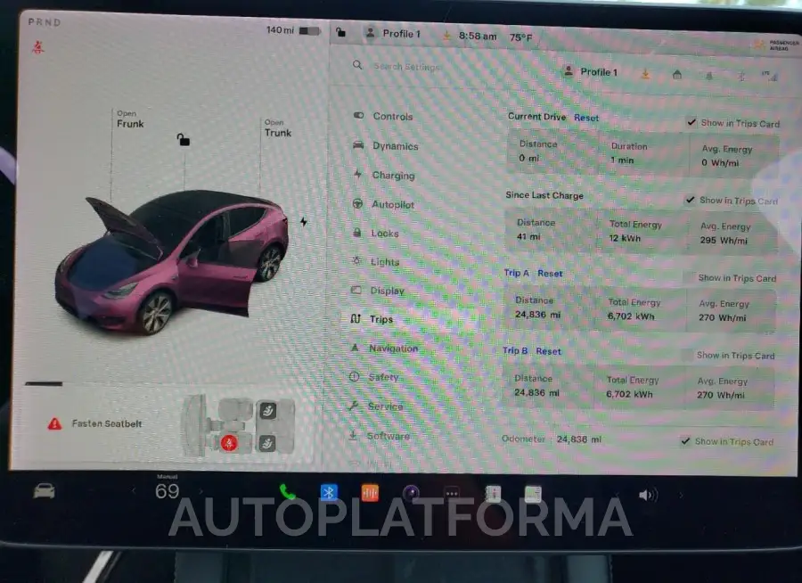 TESLA MODEL Y 2021 vin 5YJYGDEEXMF271679 from auto auction Copart