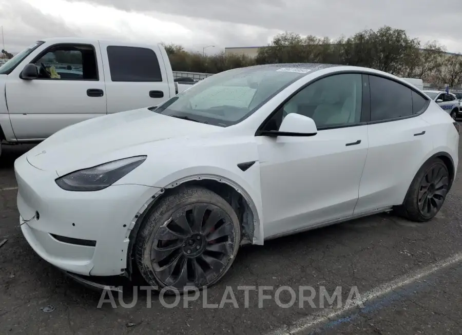 TESLA MODEL Y 2021 vin 5YJYGDEF5MF157873 from auto auction Copart