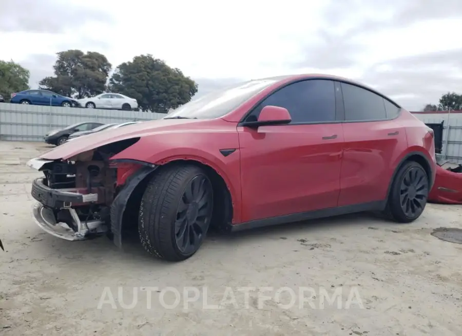 TESLA MODEL Y 2022 vin 7SAYGDEF2NF406103 from auto auction Copart