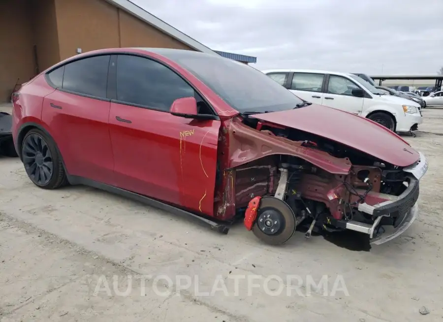 TESLA MODEL Y 2022 vin 7SAYGDEF2NF406103 from auto auction Copart