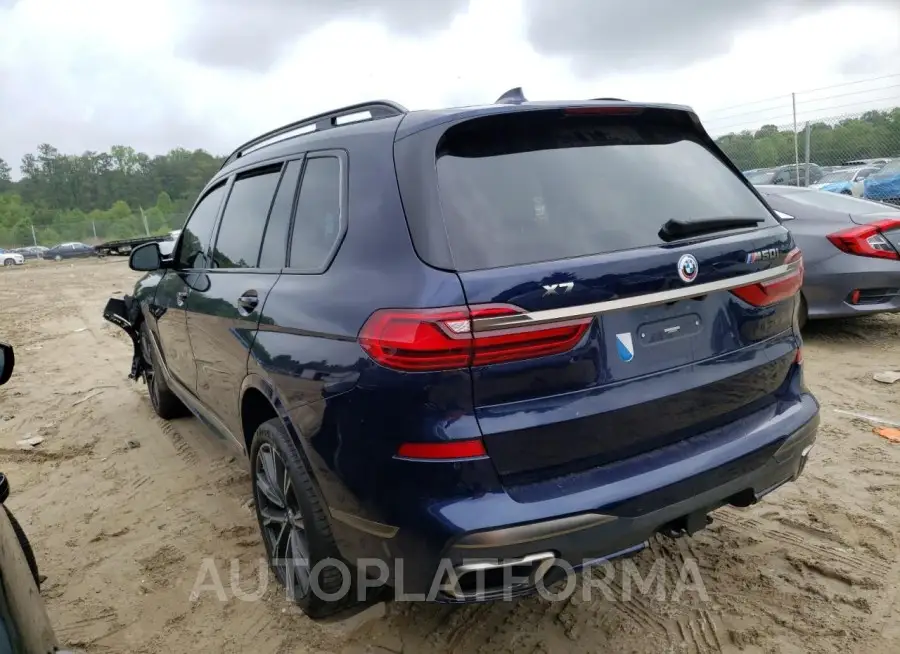 BMW X7 M50I 2022 vin 5UXCX6C04N9M27450 from auto auction Copart