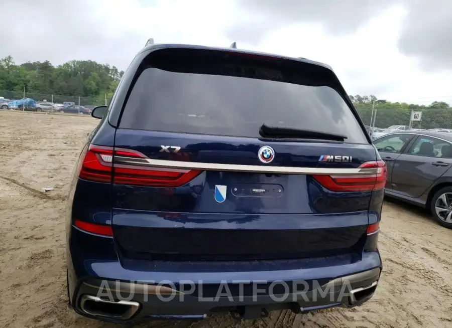 BMW X7 M50I 2022 vin 5UXCX6C04N9M27450 from auto auction Copart